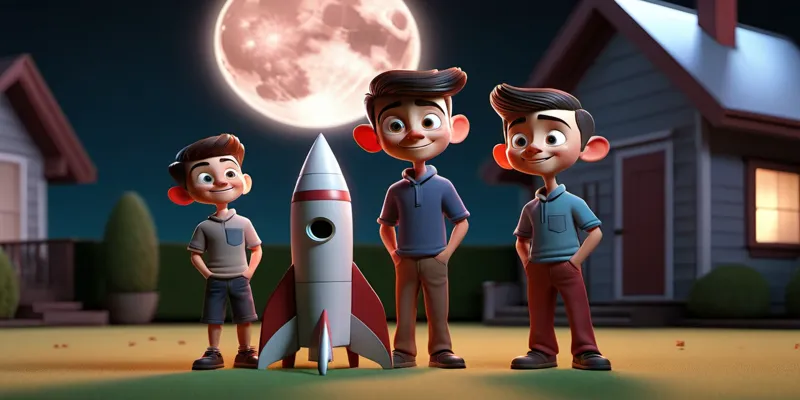 Uzayda Bir Keşif Ali ve Babasının Dolunay Yolculuğu - Hikaye