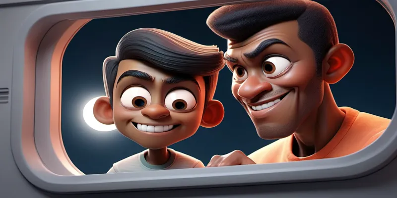 Uzayda Bir Keşif Ali ve Babasının Dolunay Yolculuğu - Hikaye - 5