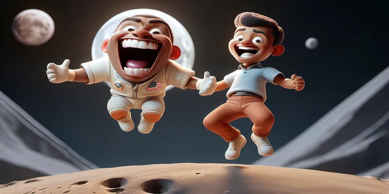 Uzayda Bir Keşif Ali ve Babasının Dolunay Yolculuğu - Hikaye - 3