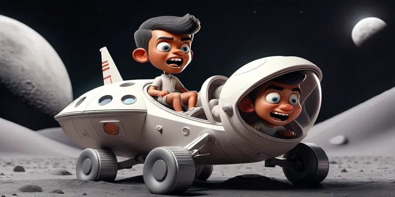 Uzayda Bir Keşif Ali ve Babasının Dolunay Yolculuğu - Hikaye - 6