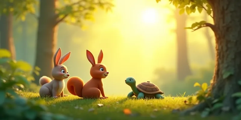 Sevgi Paylaşım ve Doğa Ormandaki Mutlu Hayvanlar Masalı - 10