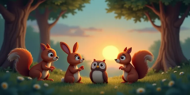 Sevgi Paylaşım ve Doğa Ormandaki Mutlu Hayvanlar Masalı - 6