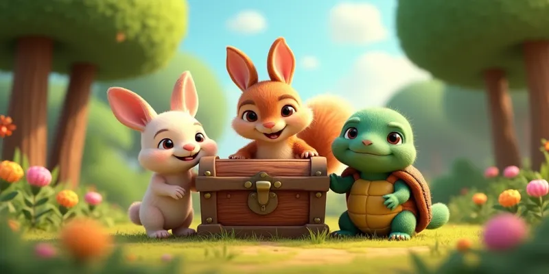 Sevgi Paylaşım ve Doğa Ormandaki Mutlu Hayvanlar Masalı - 4