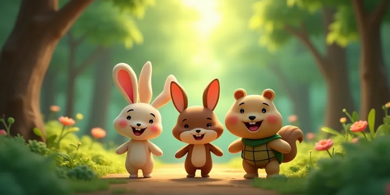 Sevgi Paylaşım ve Doğa Ormandaki Mutlu Hayvanlar Masalı - 5