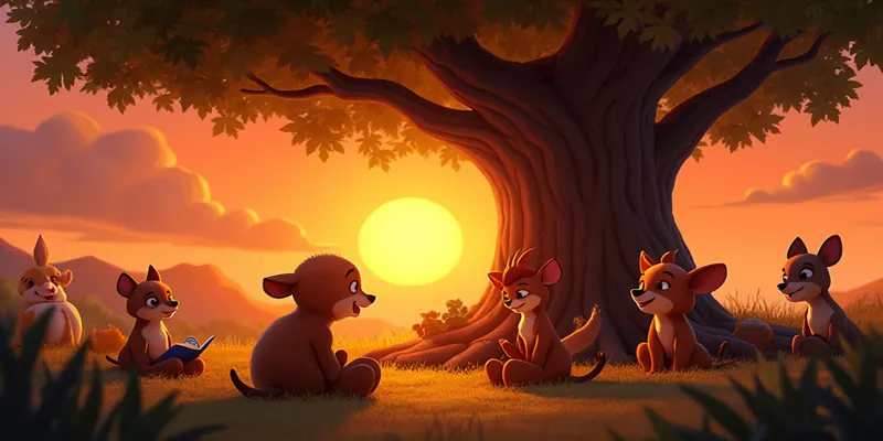 Sevgi Paylaşım ve Doğa Ormandaki Mutlu Hayvanlar Masalı - 9