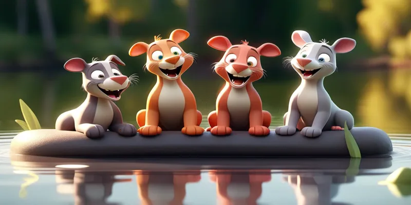 Sevimli Hayvanların Eğlenceli Orman Macerası - Çocuk Masalı - 4