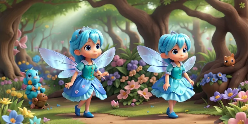 Sihirli Ormanın Koruyucusu Mavi Peri - Çocuk Masalı Oku