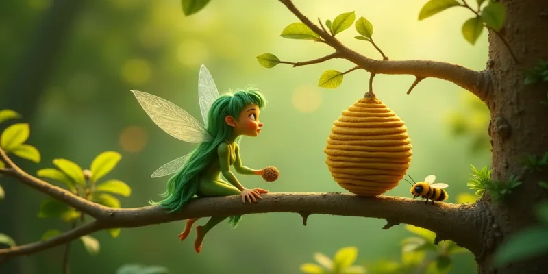 Ormandaki Dostluk ve Yardım Hikayesi Yardım Sever Periler - 6