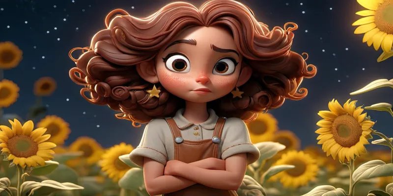 Zeynep ve Büyülü Ayçiçeği ile Parlak Yıldızların Hikayesi - 8